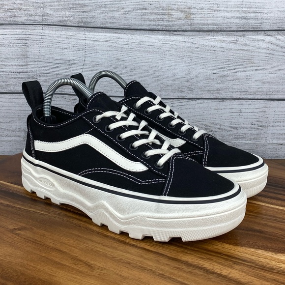 Vans Sentry Old Skool Black Marshmallow UltraCush Sneaker Women’s Shoe Size 8 - Picture 3 of 12